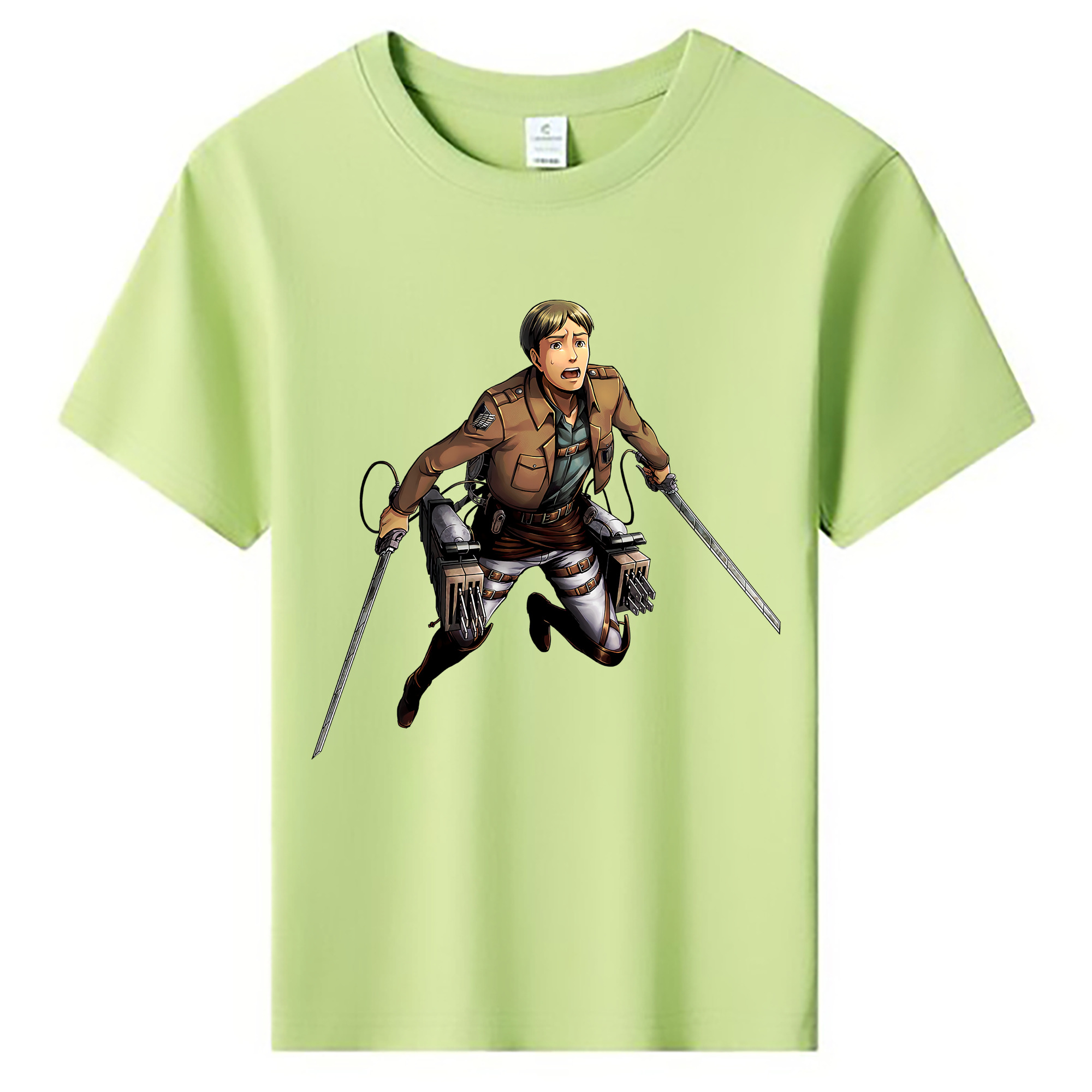 （画像用） 進撃の巨人 Attack on Titan 綿100％キッズTシャツ（フロントプリント）